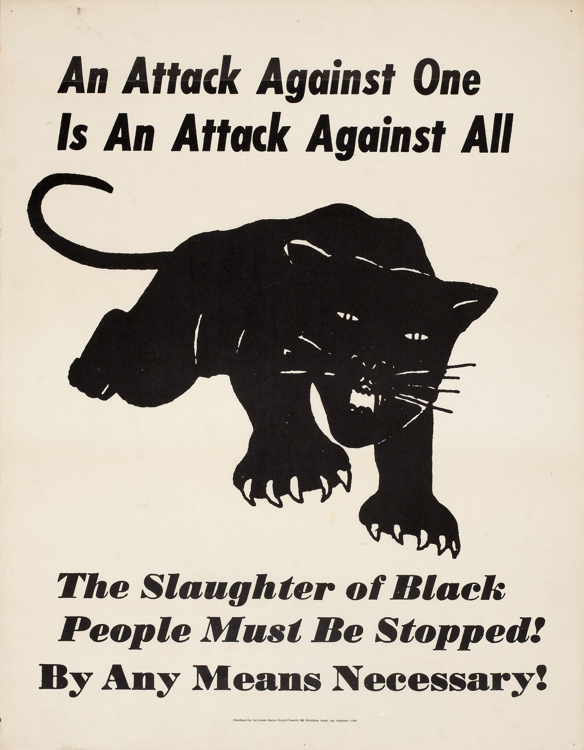 illustrational black panther poster
